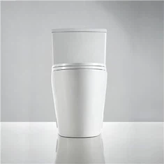 Banheiro de uma peça vaso sanitário